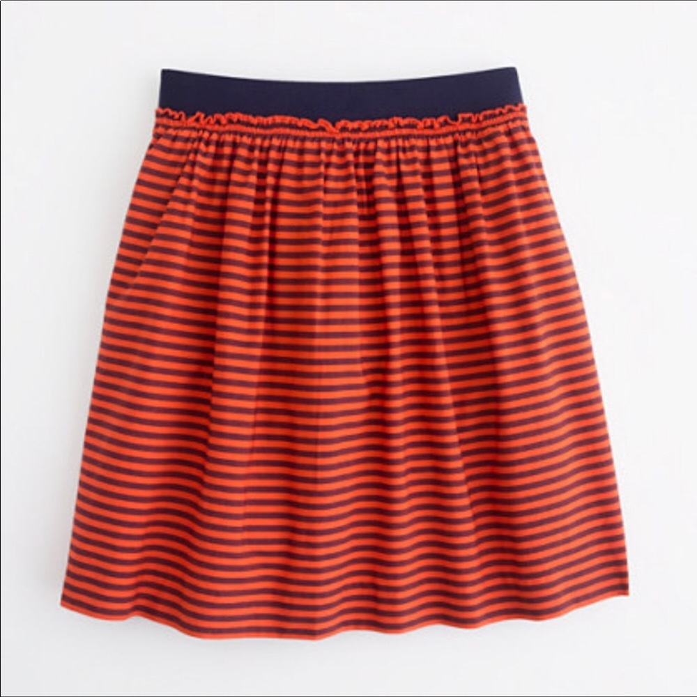 J.crew red&blue skirt